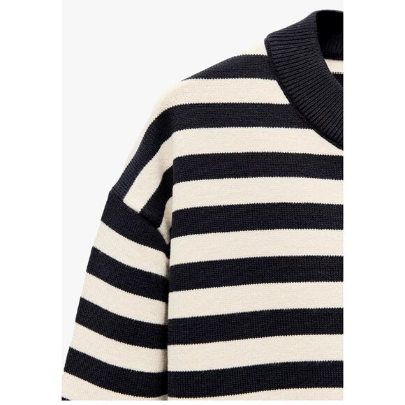 NEW ZARA striped knit sweater 5536 size L - Picture 3 of 3